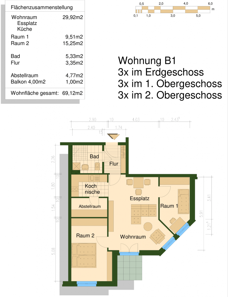 Wohnungsgrundriss