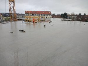 Beton im Regen